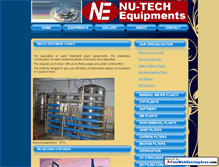 Tablet Screenshot of nutechequipments.com